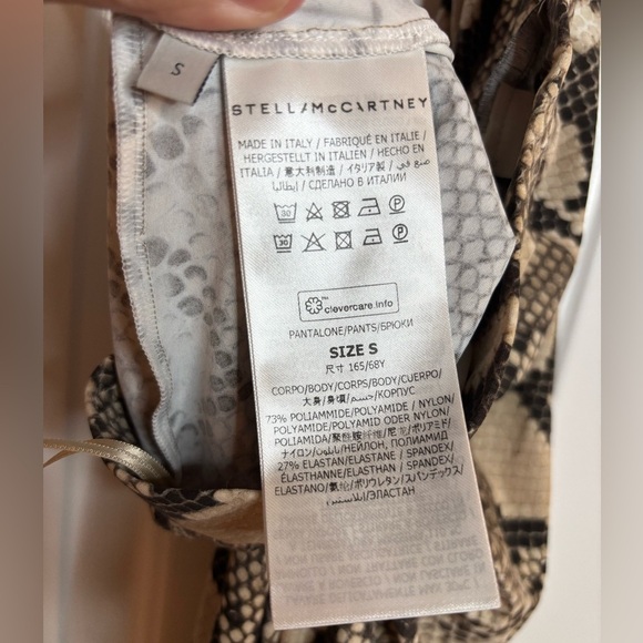 NWT Stella McCartney Python Print Trousers in Brown and Cream multi sz S - Picture 10 of 10